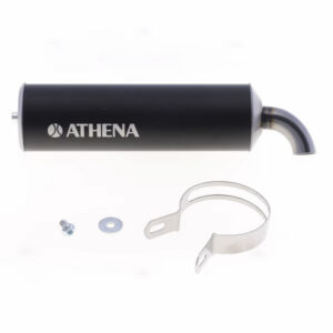 Koncovka výfuku ATHENA S410000303007 Černý hliník ø70mm x 250mm