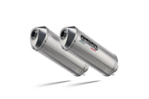 Dvojitá koncovka výfuku GPR SATINOX S.158.SAT Broušená nerezová ocel pro SUZUKI GSX-R 1000 2009-2011