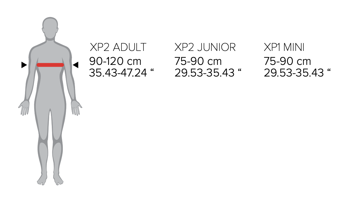 Chránič hrudi POLISPORT XP2 ADULT 8000300013 černá/stříbrná/černá - Obrázek 8