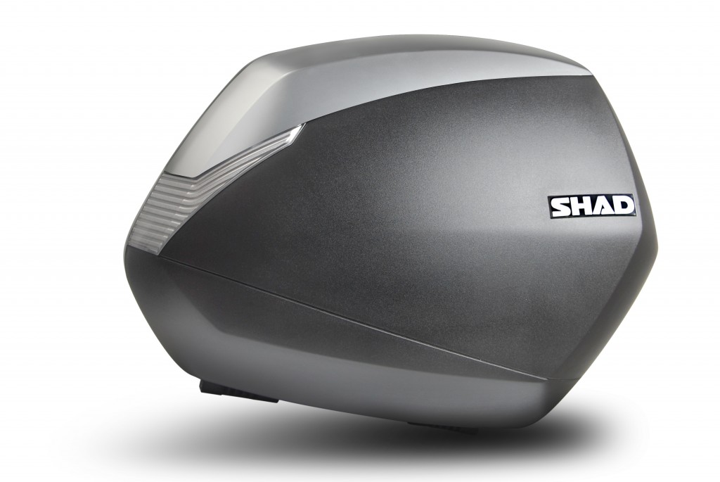 Boční kufry s barevným krytem SHAD SH36 nový titan (pár) se zámkem PREMIUM