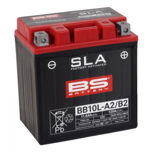 Továrně aktivovaná motocyklová baterie BS-BATTERY BB10L-B2 (FA) (YB10L-B2 (FA)) SLA
