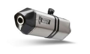 Koncovka výfuku MIVV SPEED EDGE T.015.LRX Stainless Steel / Carbon cap pro TRIUMPH Tiger 1200 Explorer / GT Explorer 2016-2021