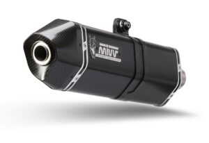 Koncovka výfuku MIVV SPEED EDGE T.015.LRB Černá ocel pro TRIUMPH Tiger 1200 Explorer / GT Explorer 2016-2021
