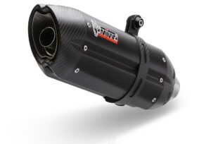 2 koncovky výfuku MIVV SUONO KT.003.L9 Černá ocel pro KTM Supermoto 690 (R) 2007-2012