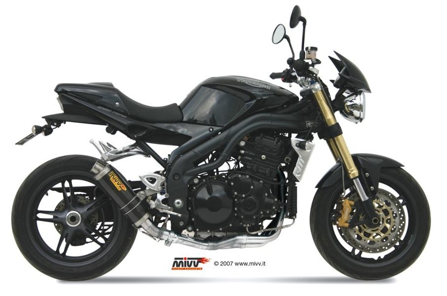 Koncovka výfuku MIVV GP T.005.L2S Karbon pro TRIUMPH Speed Triple 1050 2005-2006 - Obrázek 2
