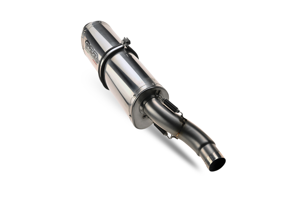 Dvojitá koncovka výfuku GPR TRIOVAL K.54.TRI Leštěná nerezová ocel pro KAWASAKI KLV 1000 2004-2007 - Obrázek 4