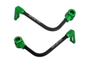 Chrániče páček ACCOSSATO DE003 s černou hadicí a kloubem right + left , aluminium