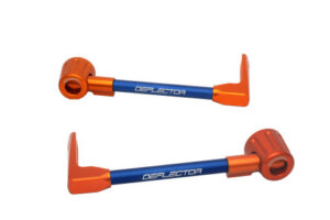 Chrániče páček ACCOSSATO DE003 s modrou hadicí a kloubem right + left , aluminium