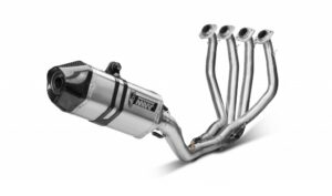 Výfuk kompletní 4x2x1 MIVV SPEED EDGE X.KA.0001.SRX Stainless Steel / Carbon cap pro KAWASAKI ZX-6R 600 Ninja (>2007) 2009-2016
