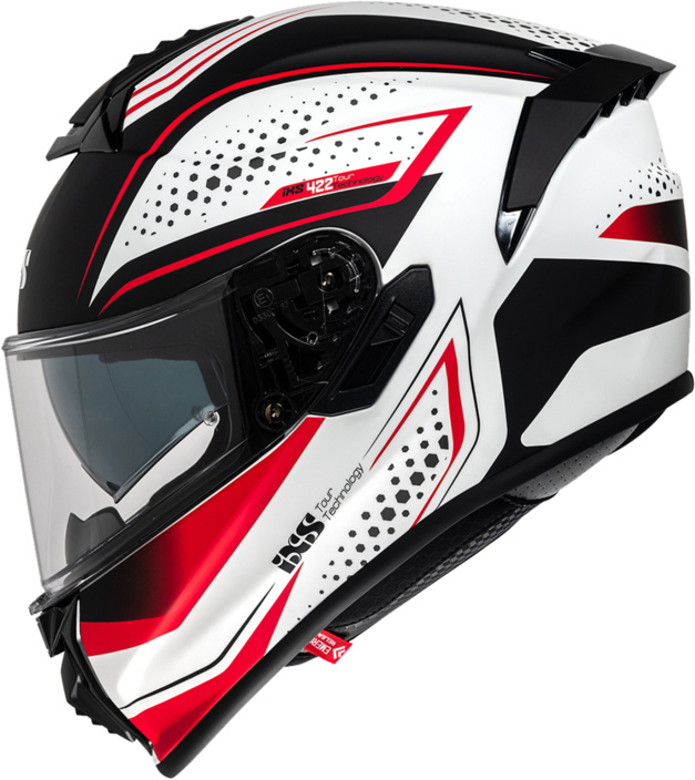 Integrální helma iXS iXS 422 FG 2.2 X15058 matně bílo-červený L - Obrázek 3
