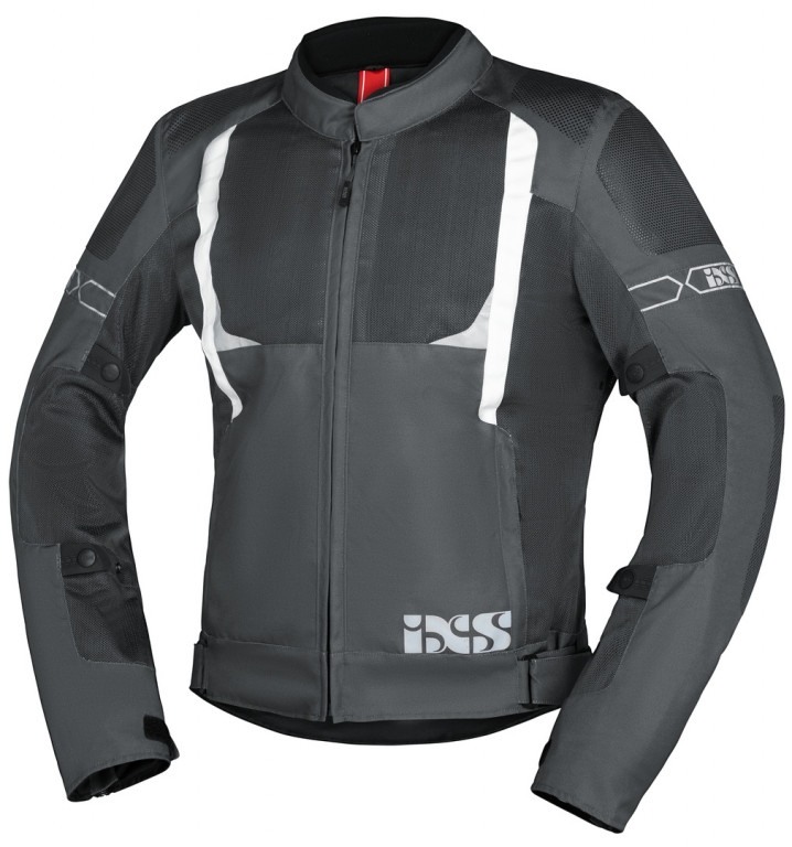 Sportovní bunda iXS TRIGONIS-AIR X51063 tmavě šedo-šedo-bílá L