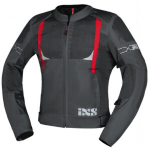 Sportovní bunda iXS TRIGONIS-AIR X51063 tmavě šedo-šedo-červená 4XL