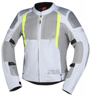 Sportovní bunda iXS TRIGONIS-AIR X51063 světle šedo-šedo-svítivě žlutá 4XL