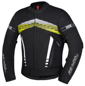 Sportovní bunda iXS RS-400-ST 3.0 X56046 černo-bílo-neonově žlutá S