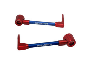 Chrániče páček ACCOSSATO DE003 s modrou hadicí a kloubem right + left , aluminium