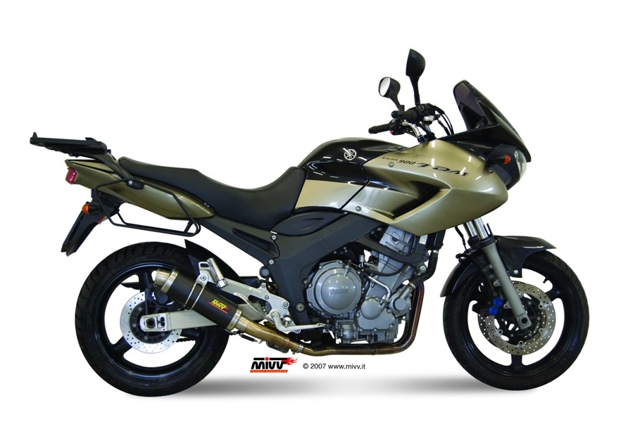 2 koncovky výfuku MIVV GP Y.014.L2S Karbon MALÝ pro YAMAHA TDM 900 2002-2014 - Obrázek 2