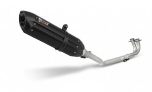 Výfuk kompletní 2x1 MIVV SUONO Y.018.L9 Celokarbon pro YAMAHA XP 500 T-MAX 2001-2007