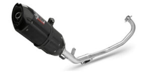 Výfuk kompletní 1x1 MIVV SUONO Y.047.L9 černá ocel pro YAMAHA YZF-R 125 2014-2018, YAMAHA MT 125 2015-2019