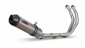 Výfuk kompletní 2x1 MIVV OVAL Y.053.L4C Titan / Karbonové víčko malý pro YAMAHA XSR 700 2016-2020
