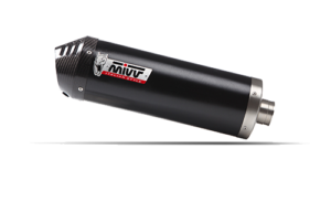 2 koncovky výfuku MIVV OVAL K.027.LVC Černá nerezová ocel / karbonová koncovka pro KAWASAKI ZZR 1400 2008-2011