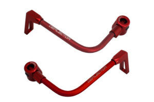 Chrániče páček ACCOSSATO DE003 s červenou hadicí a kloubem right + left , aluminium